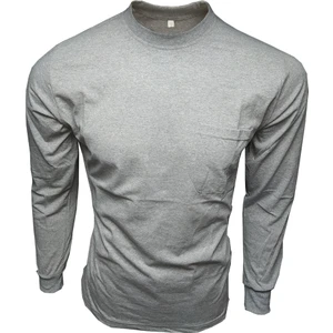 Çamdalı Iş Elbiseleri Bisiklet Yaka Gri Uzun Kollu Sweatshirt Süprem 0 Yaka Cepli Iş Tişörtü