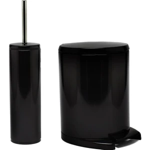 Cigo 2'li (Çöp+Wc Fırçası) Banyo Seti Siyah