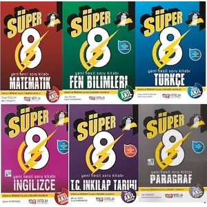 Nitelik Yayınları 8. Sınıf Süper 8 LGS Set