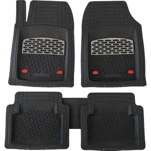 Hyundai Excel Uyumlu 4d Extra Derin Havuzlu Paspas Krom Karbon