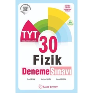 Palme Yayıncılık YKS TYT Fizik 30 Deneme Sınavı