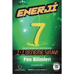 Palme Yayıncılık 7. Sınıf Enerji 7+7 Fen Bilimleri Deneme Sınavı