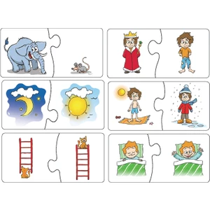 Chiva Eşleştir, Zıt Kavramlar Mukavva Puzzle - EDU-1012