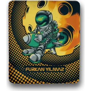 Atölye Çizgi Rocket Rider Astronaut Kişiye Özel Mouse Pad