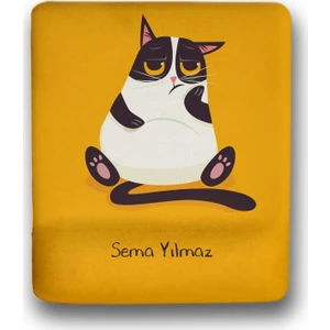 Atölye Çizgi Somurtkan Kedicik Kişiye Özel Mouse Pad