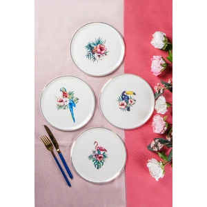 Exotic Desen Pasta Tabağı 20 cm 4 Parça