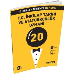 Hız Yayınları 8. Sınıf T.C Inkılap Tarihi ve Atatürkçülük Uzman 20'li Deneme