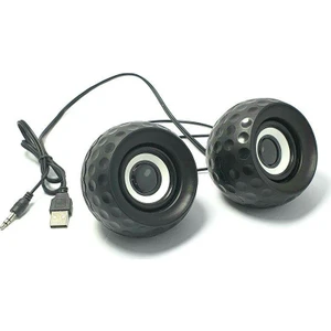 1+1 USB Mini Speaker Siyah