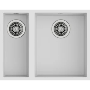 SQUARE 560 TG ARTIC WHITE Tezgahaltı Granit Eviye Beyaz 56 cm 115260033