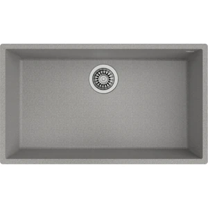 SQUARE 72.40 TG STONE GREY Tezgahaltı Granit Eviye Gri 72 cm 115230016