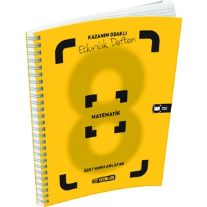 Hız Yayınları 8. Sınıf Matematik Özet Konu Anlatımlı Etkinlik Kitabı