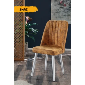 Polo Sandalye Beyaz Ahşap Ayaklı