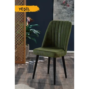 Polo Sandalye Ahşap Siyah Ayaklı