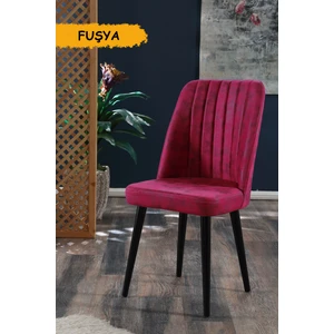 Polo Sandalye Ahşap Siyah Ayaklı