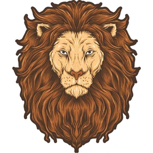 Sticker Fabrikası Aslan Sticker 00286 12 x 14 cm