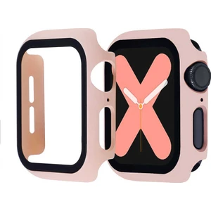 Apple Watch Uyumlu 1 2 3 4 5 38Mm Ekran Koruyucu Full Glue Gard Renkli Pembe