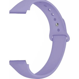 Samsung Galaxy Watch 3 46mm Kordon Mat Düz Renkli Silikon Mor