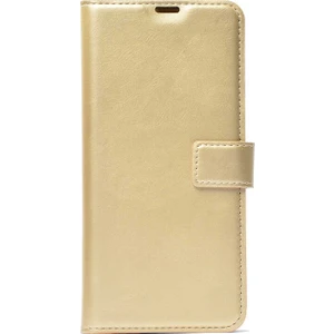 General Mobile Gm 10 Kılıf LocaL Cüzdan Standlı Kartvizitli Gold