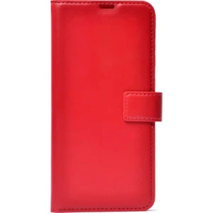 General Mobile Gm 10 Kılıf LocaL Cüzdan Standlı Kartvizitli Kırmızı