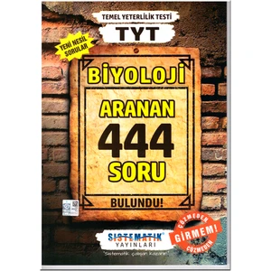 Sistematik Yayınları TYT Biyoloji Aranan 444 Soru Bulundu Soru Bankası