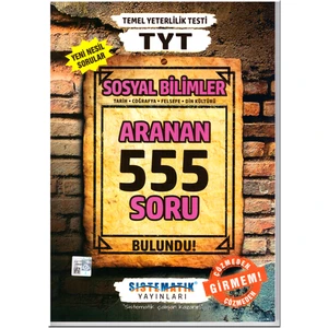 Sistematik Yayınları TYT Sosyal Bilimler Aranan 444 Soru Bulundu Soru Bankası