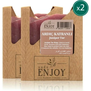 Doğal Ardıç Katranlı El Yapımı Yüz Saç ve Vücut Sabunu 100 gr  x 2 Adet