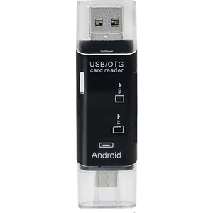 Otg Type C & Micro USB & USB 3in1 Kart Okuyucu Usb2.0