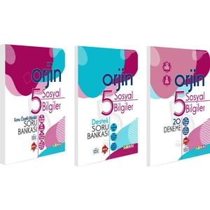 Gama Yayınları 5. Sınıf Orjin Sosyal Bilgiler Konu Özetli + Soru Bankası + Deneme Seti 3 Kitap 2021