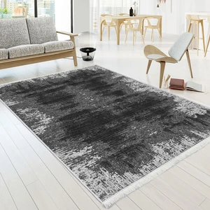 Bazaar Forum Dokuma Taban Yeni Model Dekoratif Saçaklı Halı 80 x 140 cm MS-0021
