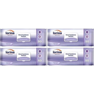 Vücut Temizleme Havlusu 50'li 4 Paket