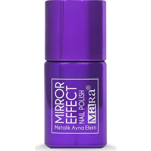 Metalik Ayna Efektli Oje Mor