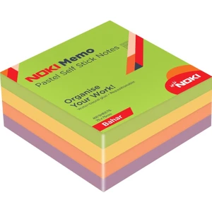 Memo 75X75 Yapışkanlı Pastel Küp Blok Not 400 Sf Bahar