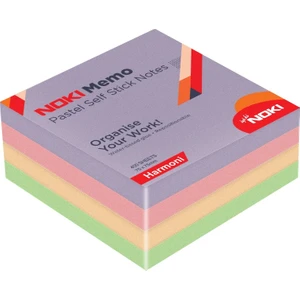 Memo 75X75 Yapışkanlı Pastel Küp Blok Not 400 Sf Harmoni