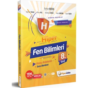 Hiper Zeka Yayınları 8. Sınıf Hiper Fen Bilimleri Konu Anlatımlı & Soru Bankası