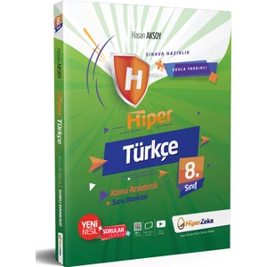 Hiper Zeka Yayınları 8. Sınıf Hiper Türkçe Konu Anlatımlı & Soru Bankası
