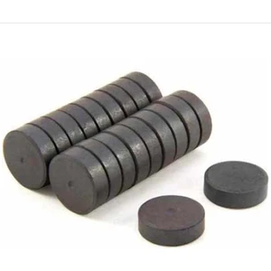 Mıknatıs AVM Siyah Mıknatıs, 20x3 mm Yuvarlak Ferrit Süsleme Mıknatısı (100 Adet)