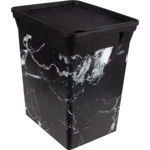 Trashbın Black Marble 10 lt Çöp Kovası