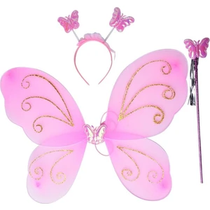 Kelebek Kanadı Tacı Asası Pembe Renk