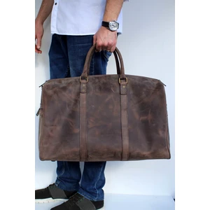 Lydos Bag Heron Retro   Deri Seyahat Çantası