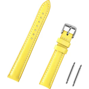 12mm Sarı Deri Saat Kordonu