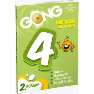 Eğiten Kitap Gong 4. Sınıf 2. Dönem Haftalık Tekrar Föyü