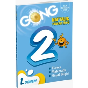 Eğiten Kitap Gong 2. Sınıf 1. Dönem Haftalık Tekrar Föyü