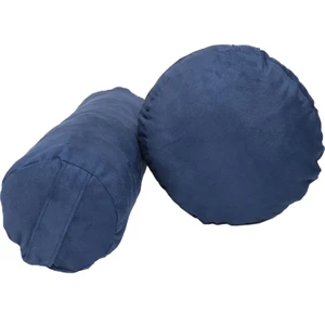 Meditasyon Minderi + Bolster Minderi 2'li Set Tay Tüyü Pamuklu Kumaş