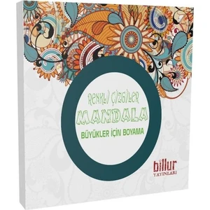 Renkli Çizgiler Mandala - Büyükler İçin Boyama