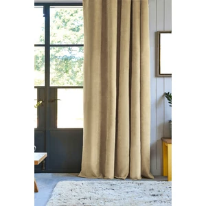 Pierre Cardin Dikiş Pilesiz Petek Dokulu Ekstraforlu Fon Perde Bej 140 x 260 cm