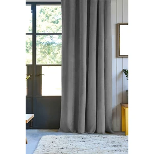 Pierre Cardin Dikiş Pilesiz Petek Dokulu Ekstraforlu Fon Perde Gri 140 x 260 cm