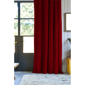 Pierre Cardin Dikiş Pilesiz Petek Dokulu Ekstraforlu Fon Perde Bordo 140 x 260 cm