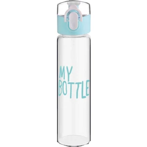 My Bottle Otomatik Tuşlu Kapaklı Kilitli Borosilikat Cam Matara 470 ml