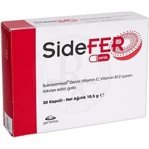 Sıdefer Sukrozomıyal 30 Kapsül Demir Vitamin C Vitamin B12