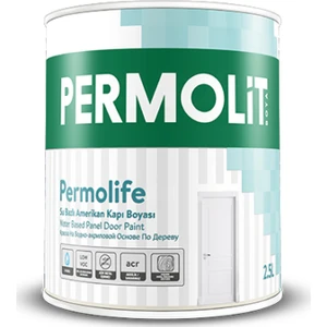 Permolife Su Bazlı Amerikan Kapı Boyası Beyaz 0,75 lt